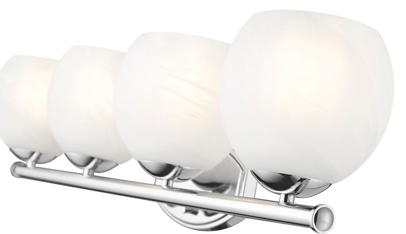 Colette 4 Light 32" Vanity in Chrome