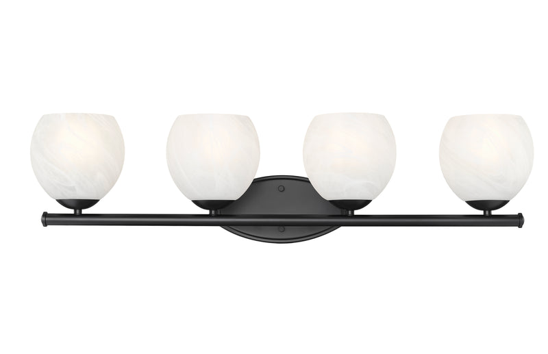 Colette 4 Light 32" Vanity in Matte Black
