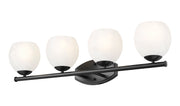 Colette 4 Light 32" Vanity in Matte Black