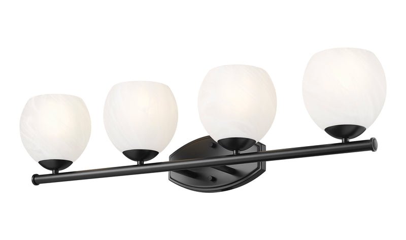 Colette 4 Light 32" Vanity in Matte Black