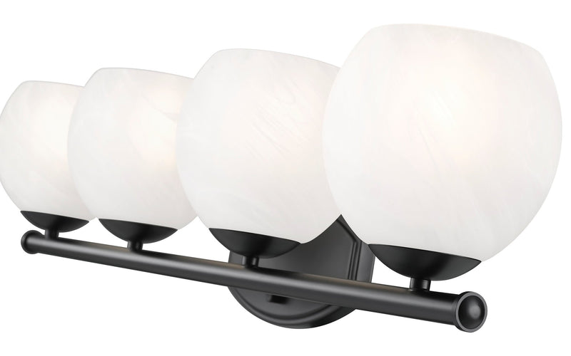 Colette 4 Light 32" Vanity in Matte Black