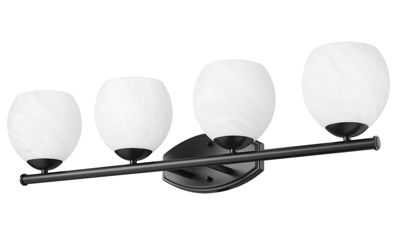 Colette 4 Light 32" Vanity in Matte Black