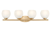 Colette 4 Light 32" Vanity in Modern Gold
