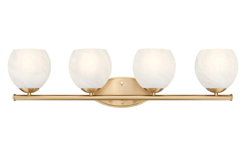 Colette 4 Light 32" Vanity in Modern Gold