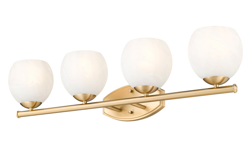 Colette 4 Light 32" Vanity in Modern Gold