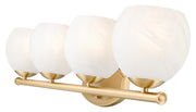 Colette 4 Light 32" Vanity in Modern Gold