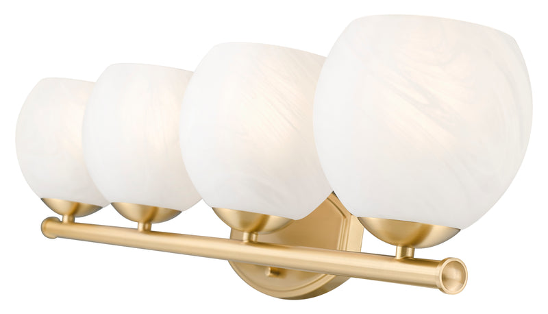 Colette 4 Light 32" Vanity in Modern Gold