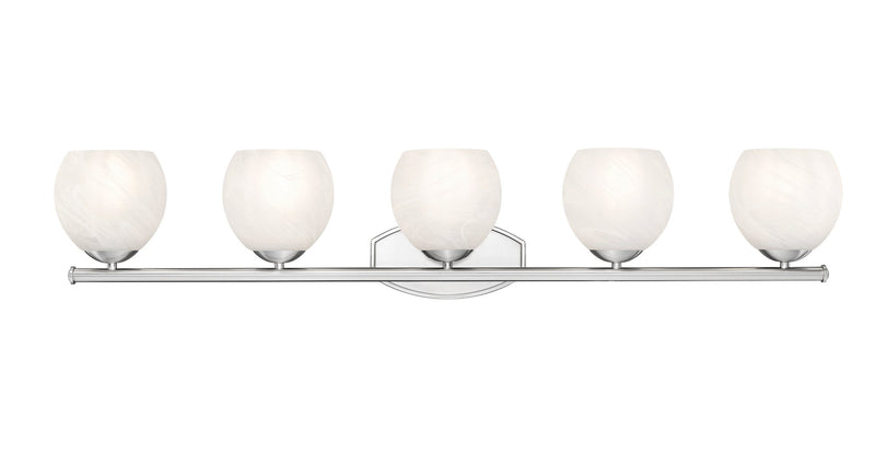 Colette 5 Light 42" Vanity in Brushed Nickel
