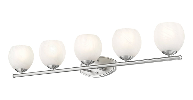 Colette 5 Light 42" Vanity in Brushed Nickel