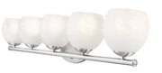 Colette 5 Light 42" Vanity in Brushed Nickel