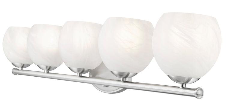 Colette 5 Light 42" Vanity in Brushed Nickel