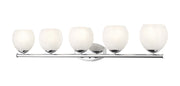 Colette 5 Light 42" Vanity in Chrome
