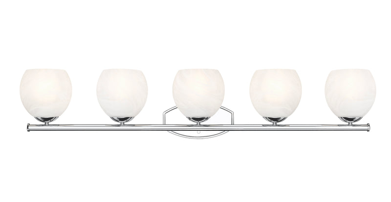 Colette 5 Light 42" Vanity in Chrome