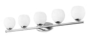 Colette 5 Light 42" Vanity in Chrome