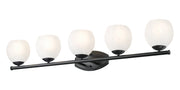 Colette 5 Light 42" Vanity in Matte Black