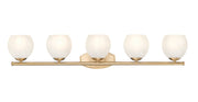 Colette 5 Light 42" Vanity in Modern Gold
