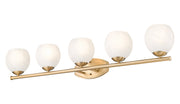 Colette 5 Light 42" Vanity in Modern Gold