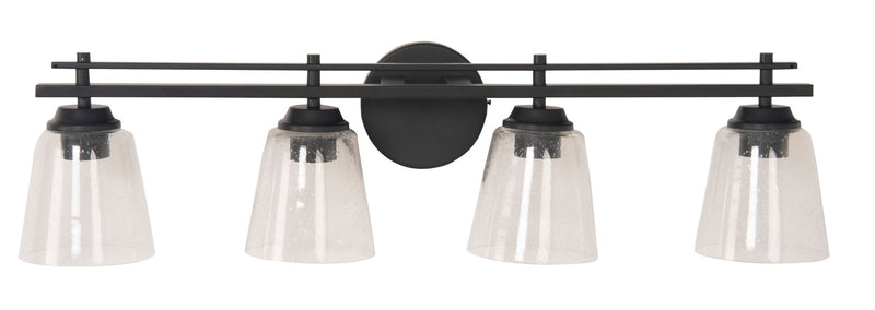 Drake 4 Light 31.5" Vanity in Flat Black