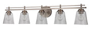 Drake 5 Light 42" Vanity in Brushed Polished Nickel