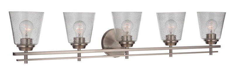 Drake 5 Light 42" Vanity in Brushed Polished Nickel