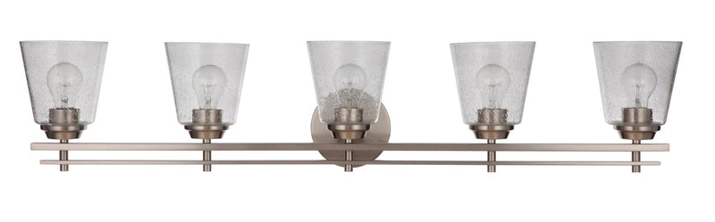 Drake 5 Light 42" Vanity in Brushed Polished Nickel