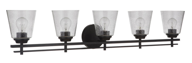 Drake 5 Light 42" Vanity in Flat Black