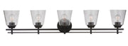 Drake 5 Light 42" Vanity in Flat Black