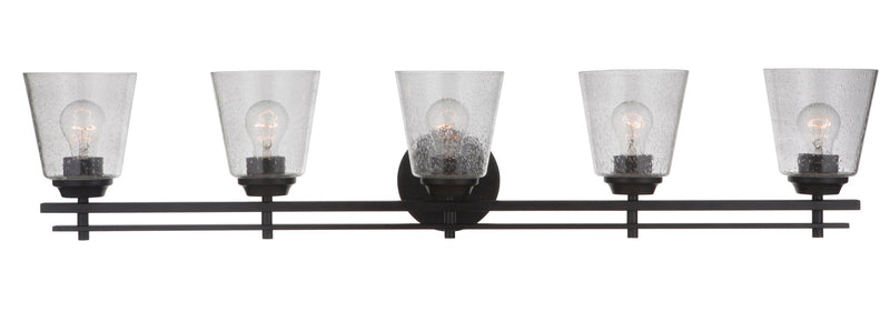 Drake 5 Light 42" Vanity in Flat Black