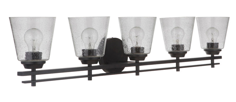 Drake 5 Light 42" Vanity in Flat Black