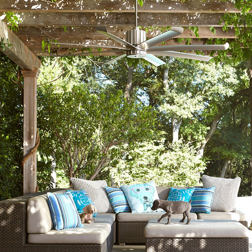 Proxima Patio 60" 8-Blade Ceiling Fan in Satin Nickel