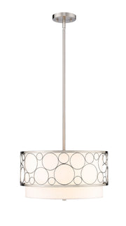 Kendall 3 Light 17" Pendant in Brushed Nickel