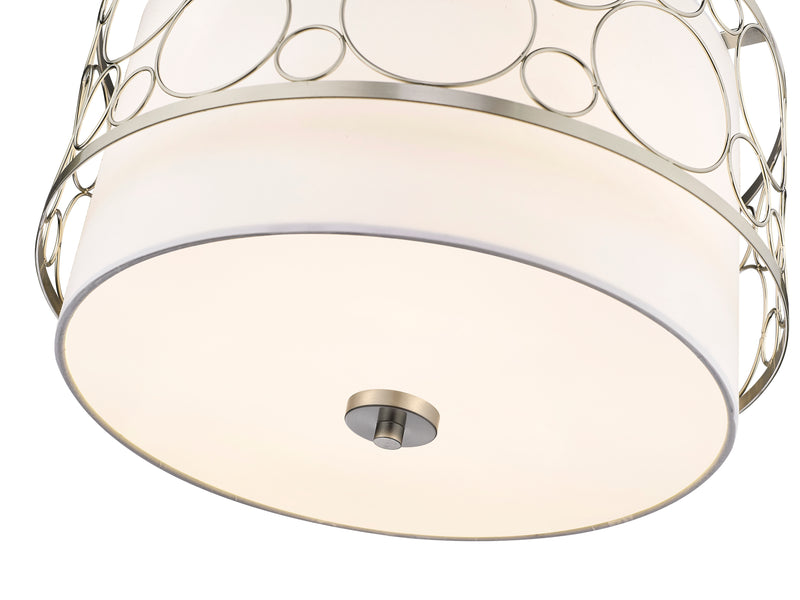 Kendall 3 Light 17" Pendant in Brushed Nickel