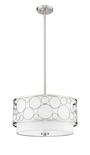 Kendall 3 Light 17" Pendant in Brushed Nickel