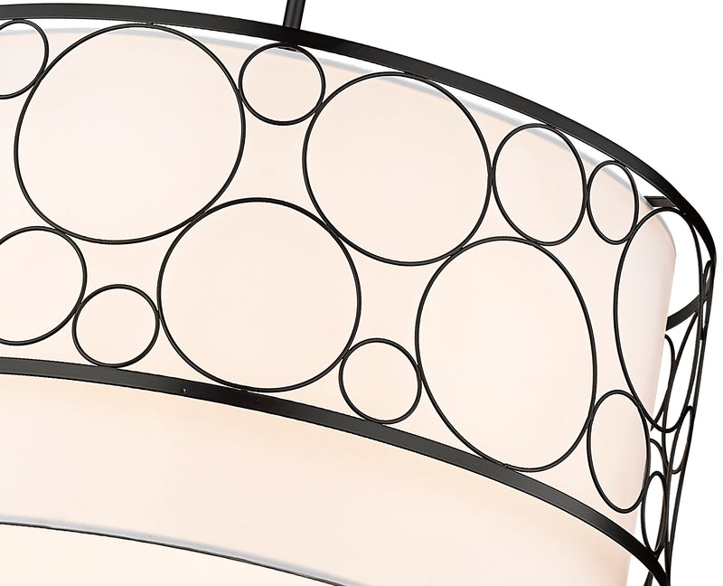 Kendall 4 Light 24" Pendant in Matte Black