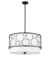 Kendall 4 Light 24" Pendant in Matte Black