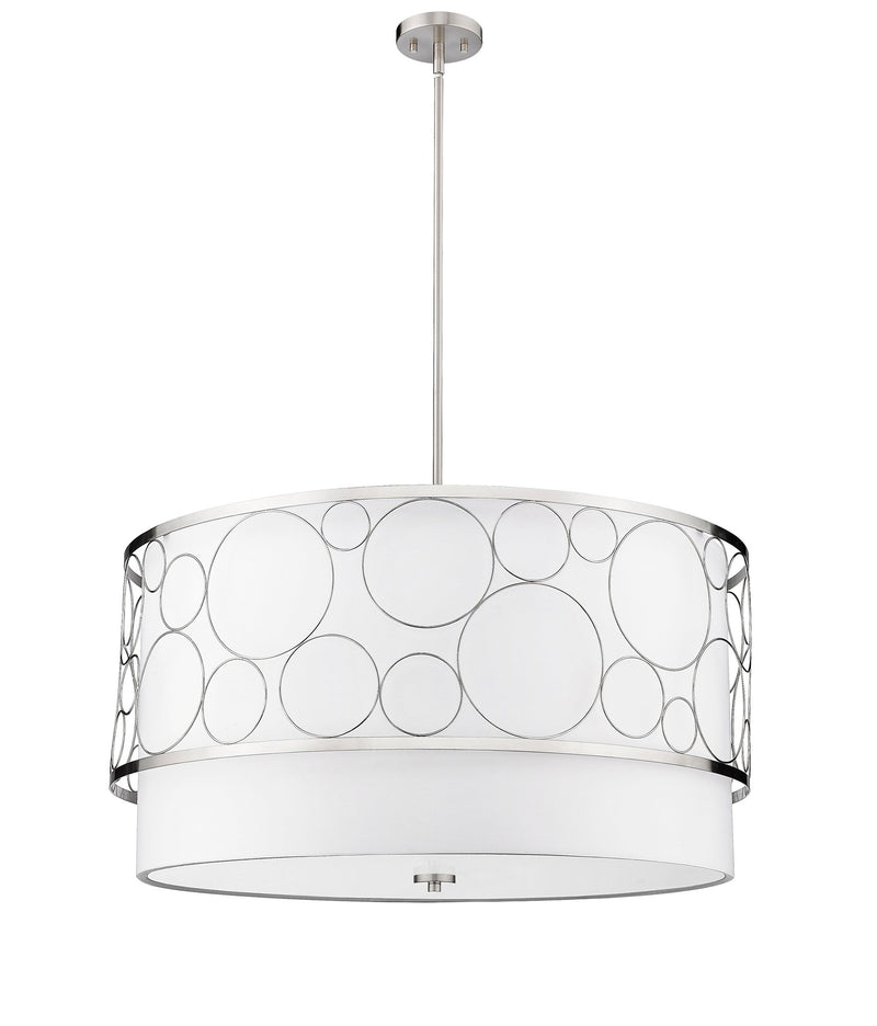 Kendall 5 Light 32" Pendant in Brushed Nickel