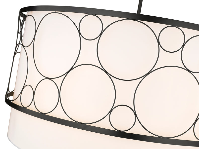 Kendall 5 Light 32" Pendant in Matte Black