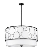 Kendall 5 Light 32" Pendant in Matte Black