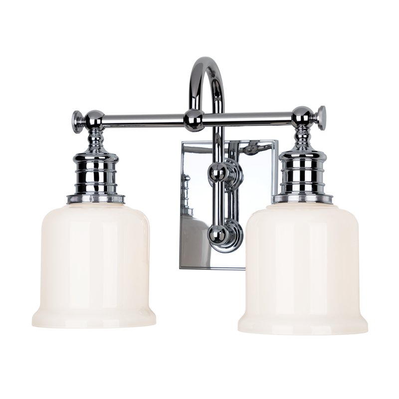 Keswick 2-Light Bath Vanity Light in Polished Chrome