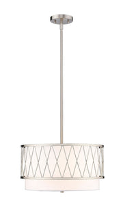 Dalton 3 Light 17" Pendant in Brushed Nickel