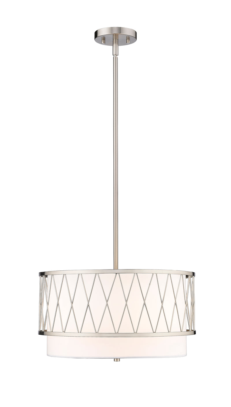 Dalton 3 Light 17" Pendant in Brushed Nickel
