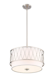 Dalton 3 Light 17" Pendant in Brushed Nickel