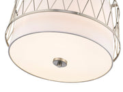 Dalton 3 Light 17" Pendant in Brushed Nickel