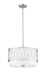 Dalton 3 Light 17" Pendant in Brushed Nickel