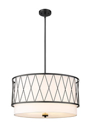 Dalton 4 Light 24" Pendant in Matte Black