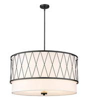 Dalton 5 Light 32" Pendant in Matte Black