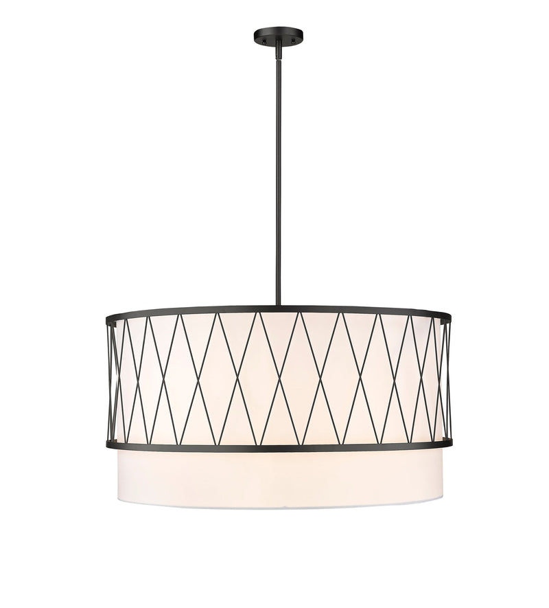 Dalton 5 Light 32" Pendant in Matte Black
