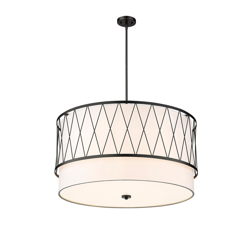 Dalton 5 Light 32" Pendant in Matte Black