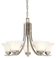 Agilis 5-Light Chandelier in Brushed Nickel