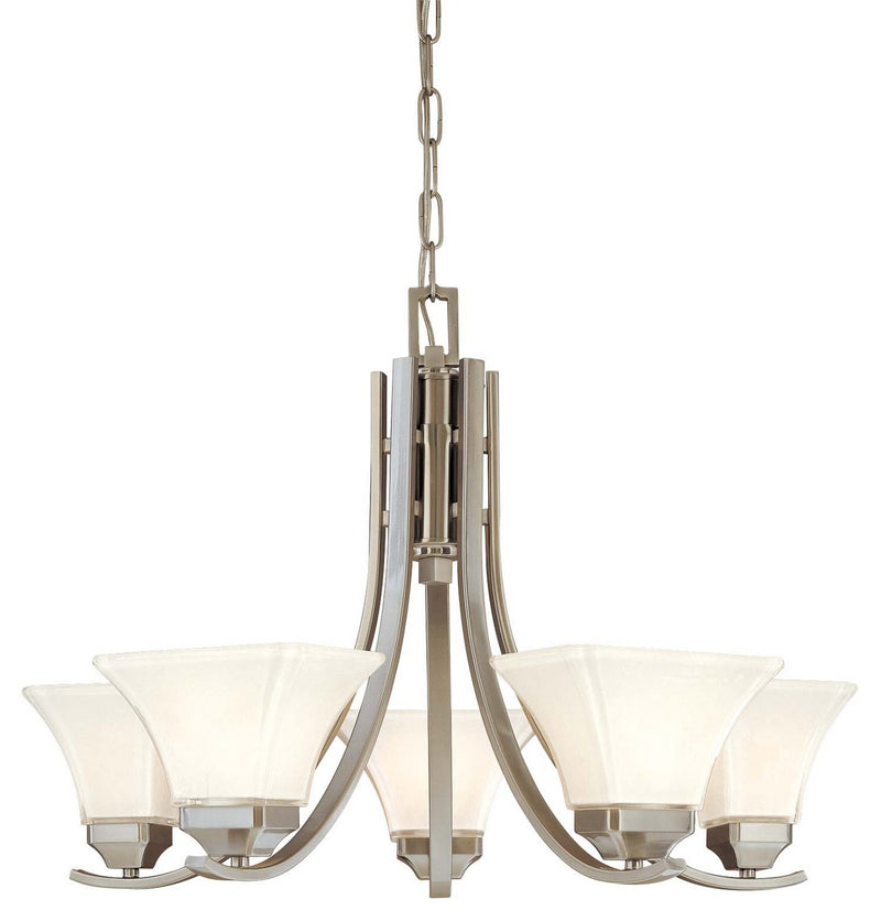 Agilis 5-Light Chandelier in Brushed Nickel